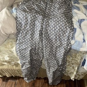 UO Camille printed overalls jumpsuit